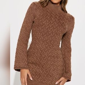 Brown / tan sweater dress